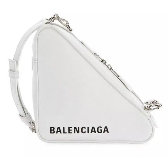BALENCIAGA White Triangle Shoulder Bag - Picture 4 of 6
